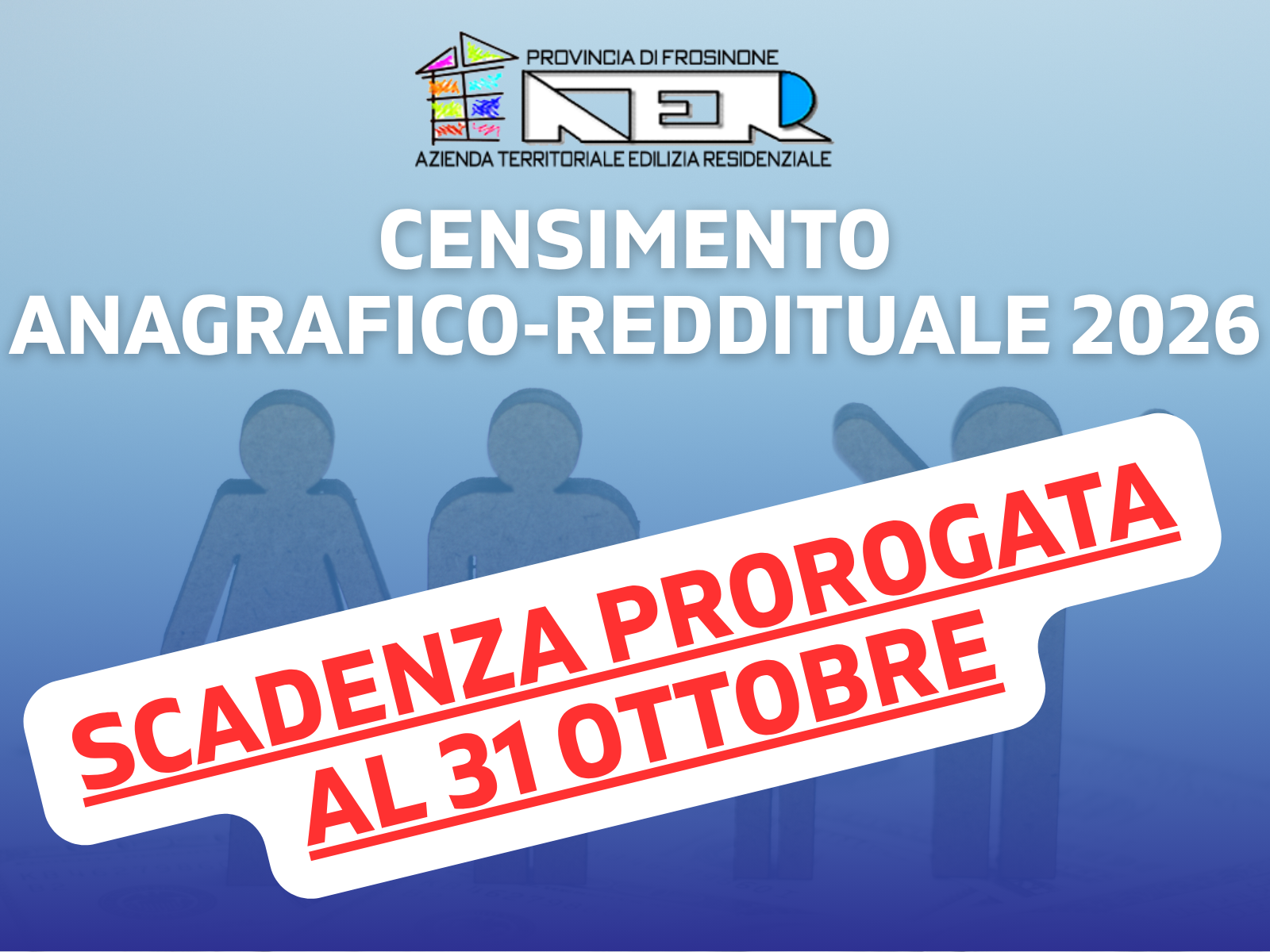 Censimento reddituale 2026 PROROGA